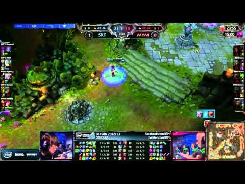 MYM vs SK Telecom T1 Game 2   IEM Cologne League of Legends 2012   YouTube