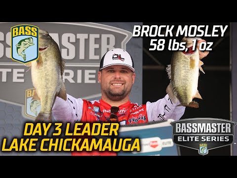 Brock Mosley leads Day 3 at Lake Chickamauga with 58 pounds, 1 ounce (Bassmaster Elite Series)