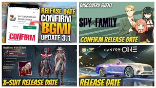 🔴Bgmi 3.1 update release date /Bentley Super Car release date /Ignis xsuit Release Date 3.1 update