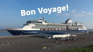 セレブリティ・ミレニアム 高知新港・出航 離岸 2025年09月15日