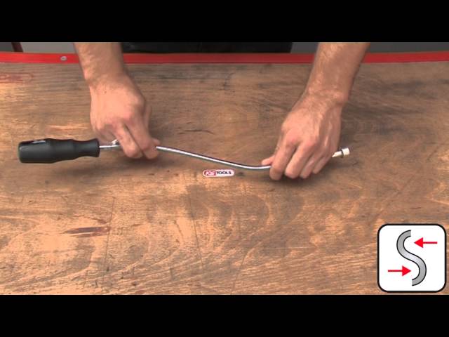 Vidéo teaser pour Anwendungsvideo Flexibler Magnethalter KS Tools 550.1027