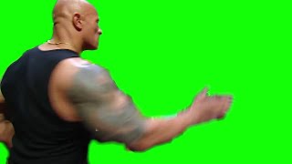 The Rock slap green screen