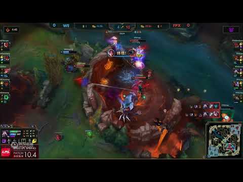 LPL Spring FPX VS WE，doinb kassadin pentakill