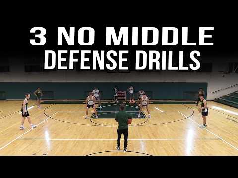 3 Best No Middle Basketball Defense Drill | Why Run The No Middle Defense
