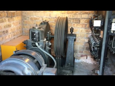 Tiny Otis Elevator Machine Room