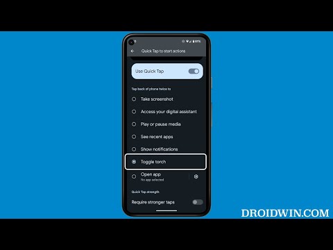 Fix Quick Tap to Toggle Flashlight not working on Pixel 6/7