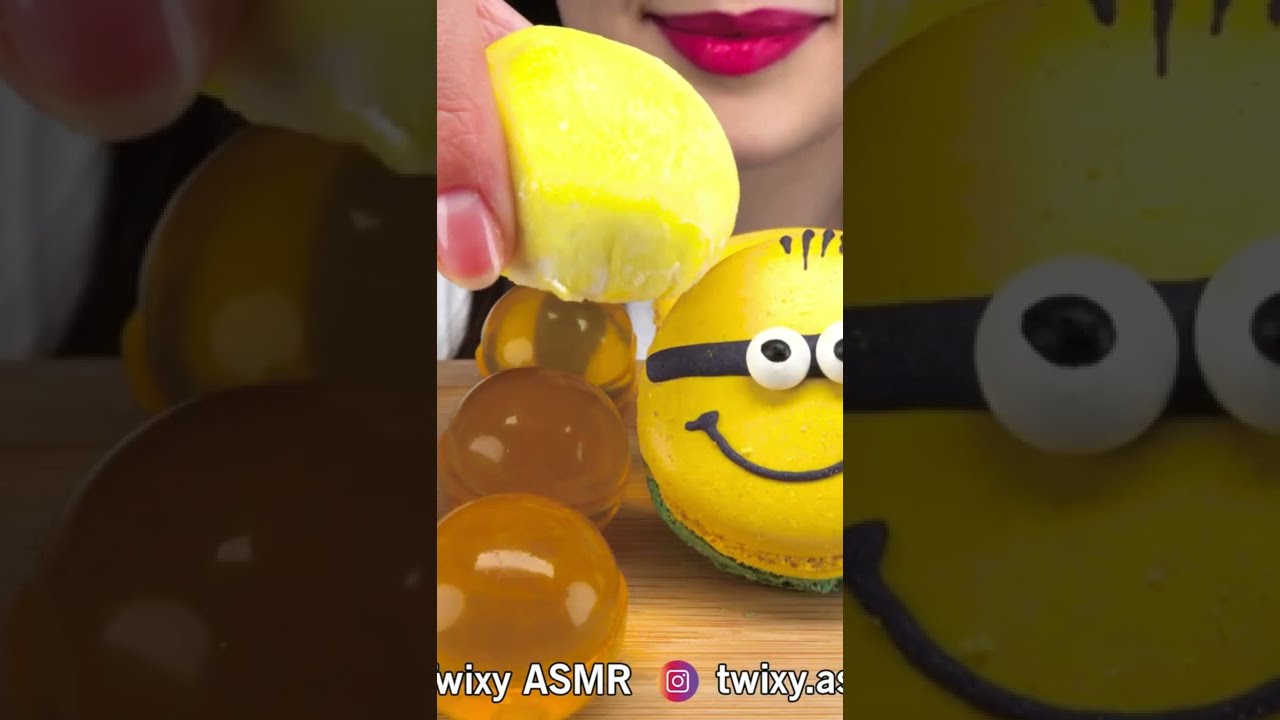 ASMR YELLOW DESSERT *RICE CAKE  찹쌀떡 먹방 EATING SOUNDS #shorts