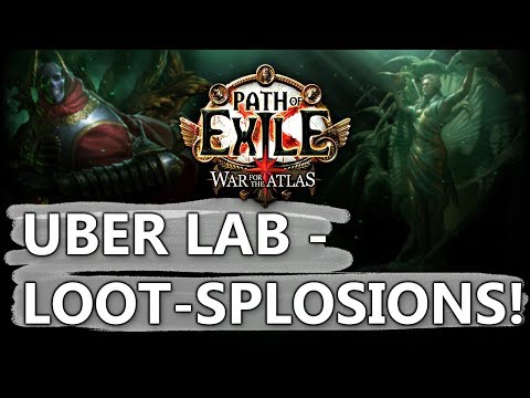 PoE Uber Lab Farming - Treasure Chest Loot-Splosions & Enchants!