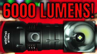 6000 Lumen Thrower Flashlight Done RIGHT! WildTrail WT90M1