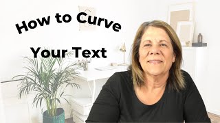 How to curve the text on thumbnail // adding a curve feature to font