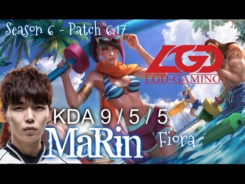 LGD MaRin FIORA vs SINGED Top - Patch 6.17 KR Ranked | League of Legends