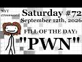 Saturday,  9/12/26 -- NYT Crossword with Sam