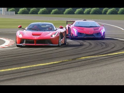 Battle Lamborgini VENENO vs Ferrari LaFerrari at Top Gear