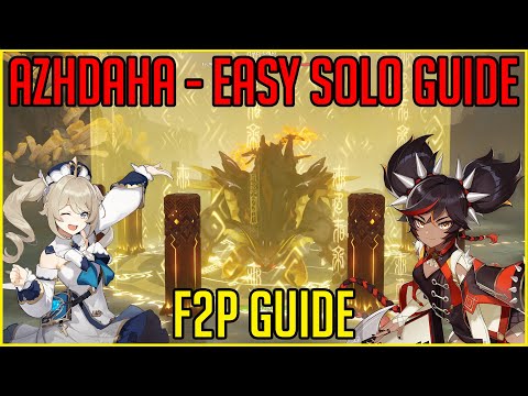 Azhdaha Easy Guide With F2P Characters / Boss Breakdown + Tips - Genshin Impact