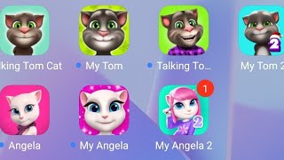 Talking Tom Cat, Talking Tom, My Tom 2, My Talking Tom 2, Angela, My Angela, My Angela 2 #shortvideo