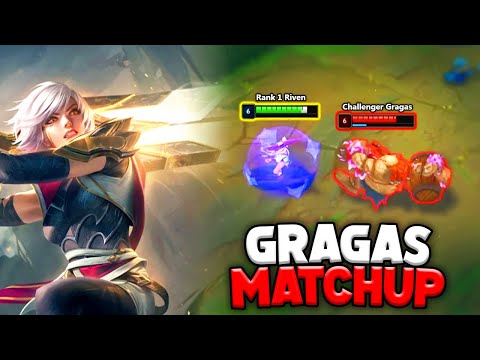 Challenger Riven teaches you how to win against Gragas top