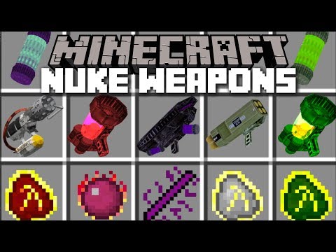 Minecraft NUCLEAR WEAPONS MOD / FIGHT OFF THE ZOMBIE APOCALYPSE WITH NUKES!! Minecraft