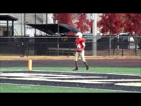 Nicholas Burge races for a Rome TD