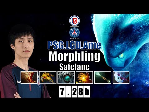 Morphling Safelane | PSG.LGD.Ame | AME SIGNATURE HERO 16 KILLS | 7.28b Gameplay Highlights