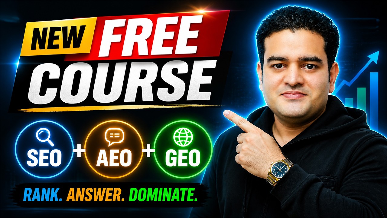 SEO, AEO, GEO Full Course in Hindi | Search Engine Visibility Course | #seocourse #aeo #geo