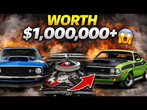 TOP 3 RAREST American Muscle Cars EVER Built | Boss 429, ZL1 & Challenger T/A 🔥
