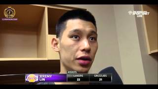 Jeremy Lin Post Game Interview - Lakers vs Grizzlies