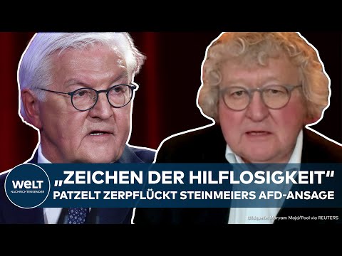 DEUTSCHLAND: "Zeichen der Hilflosigkeit der Politiker" Patzelt zerpflückt Steinmeiers AfD-Ansage