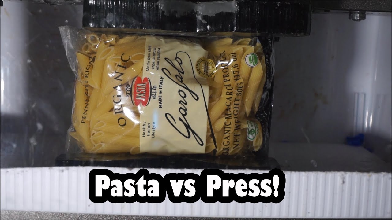 <h1 class=title>Hydraulic Press Crushes Pasta-It's A Pasta Press!</h1>