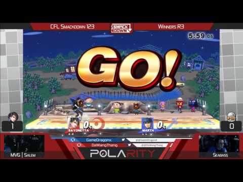 CFL Smackdown 123 WiiU - MVG | Salem (Bayonetta) vs Seabass (Marth) - Winners R3