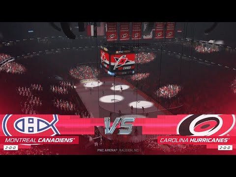 NHL 21 Full Match - Montreal Canadians vs Carolina Hurricanes - Simulation