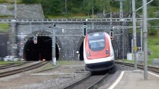 preview picture of video 'Swiss Trains: Gotthard Route; Göschenen, 14Sep14'