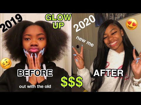 2020 GLOW-UP TRANSFORMATION//NEW YEAR NEW ME!! (HUGE TRANSFORMATION) ft. Celie Hair