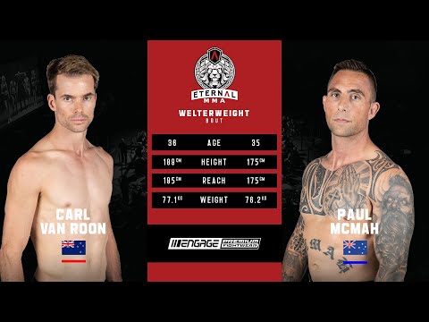 ETERNAL MMA 50 - CARL VAN ROON VS PAUL MCMAH - MMA FIGHT VIDEO