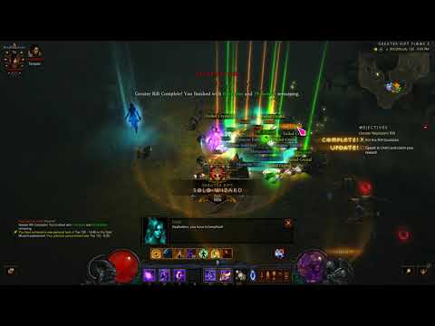 Gr 120 Solo vyr's wiz s18 [Diablo 3] NO AUGS!