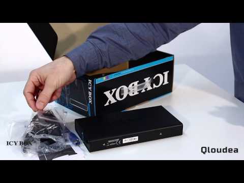 IcyBox IB-318STU3-B - Caja externa 3.5" - USB 3.0