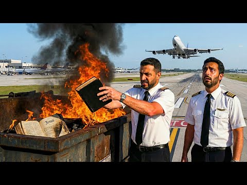 Pilotos Musulmanes Queman Biblias en el Aeropuerto de Miami... Pero lo que Hizo Jesús lo Cambió Todo