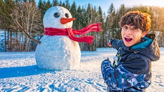 عملت أكبر رجل تلج ☃️ (في مدينتي)