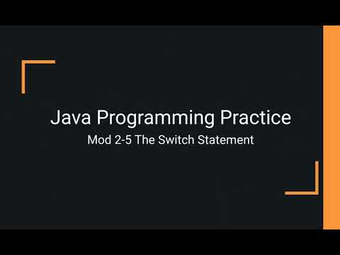Switch Statements In Java Java Basics 2 5