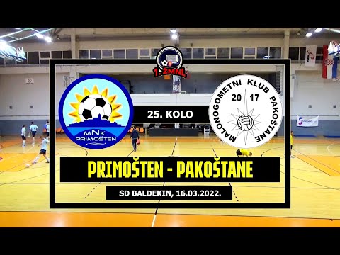 ŽMNL: PRIMOŠTEN - PAKOŠTANE  2:0, 16.03.2022.
