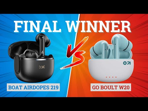 Thumbnail for Boult W20 vs boAt Airdopes 219 🔥 Best Budget TWS for Music & Gaming⚡️