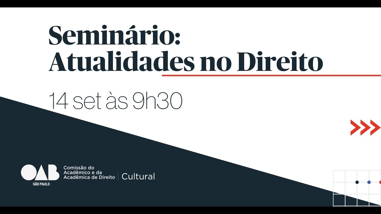 SEMINÁRIO: ATUALIDADES NO DIREITO