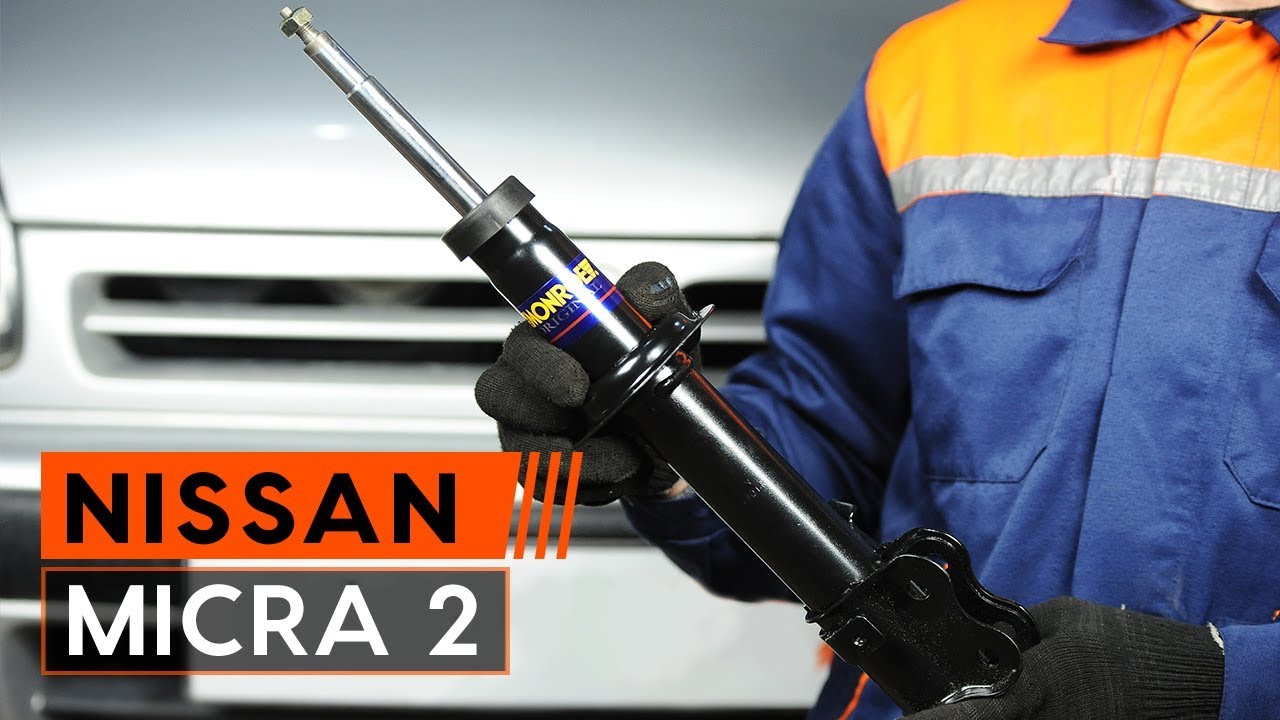 Slik bytter du fjærende ben fremme på en Nissan Micra K11 – veiledning