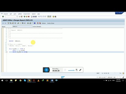 05: Basic Syntax of SAP ABAP Program