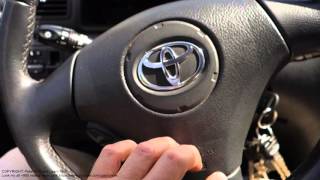 How to know airbag is broken in Toyota cars