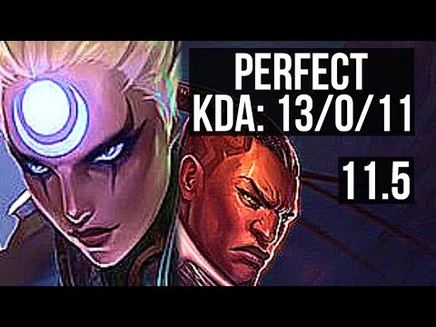 DIANA vs LUCIAN (MID) | 13/0/11, Legendary, Rank 8 Diana | KR Grandmaster | v11.5