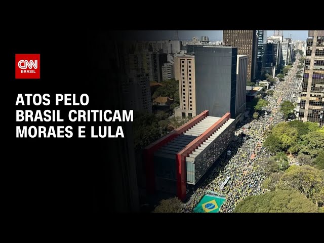 Manifestações pró-Bolsonaro criticam Alexandre de Moraes e Lula | CNN PRIME TIME