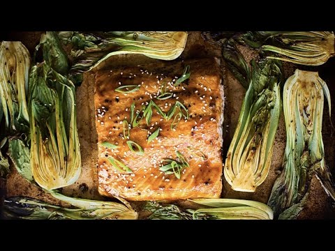 Salmon Teriyaki with Bok Choy - One Pan Dinner