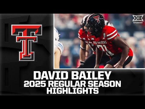 David Bailey Regular Season Highlights | 2025 Big 12 Football