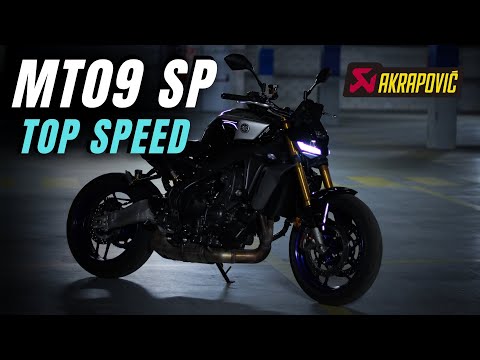Yamaha MT-09 SP 2025 | TOP SPEED - Test w/ Full Akrapovic Exhaust 🔥 SOUNDS INSANE! 💥