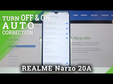 Activate Auto-Correction - REALME Narzo 20A & Keyboard Settings